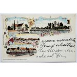 [GROSS BRIDGES]. Gruss aus Gross Mosty. Galizien. 1900.