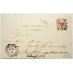 [SCHODNICA]. Greeting from Schodnica. 1899.