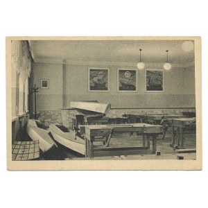 [KATOWICE]. Boleslaw Bierut Youth Palace in Stalinogród. Boatbuilding workshop.