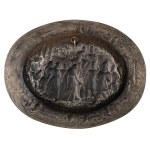 Artist Unrecognized, Baroque-style plated tray, early 20th century.