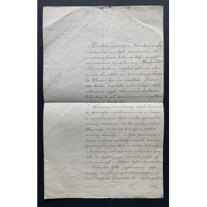 [Manuscript] Draft memorandum to the General - Governor of Warsaw, concerning the removal of beggars from the streets of Warsaw [1885?]