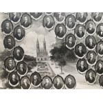 ŻYRARDÓW. Jubilee tableau of Marceli SEROCZYÑSKI's 57th anniversary. Zyrardow Works [1936].