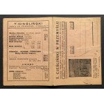 [Advertisement] T. CIEŚLIŃSKI in PRZEMYSL. WHOLESALE WINE WAREHOUSE. SWORN SUPPLIER OF MASS WINES. Przemyśl [1935].