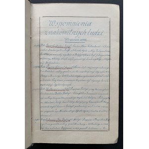 [Manuscript] Memoirs of illustrious men beginning in 1816 extracted from various Newspapers and Scientific Journals [1858].