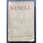 [Publisher 1] WYSPIAŃSKI Stanisław - Wesele. Drama in three acts, published by the author. Cracow [1901].