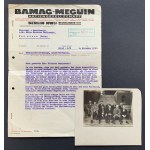 [Warsaw Waterworks] Trade correspondence and photograph. Warsaw-Berlin [1924/1930].