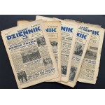 SMALL DIARY. Set no:11,54,55,120,263. Niepokalanów [1939].