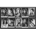 [JAHODA Mieczyslaw] Portraits of actors from the film Krzyzacy. Warsaw [1960].