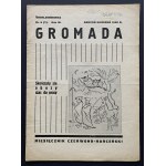 GROMADA. Red Scouting monthly magazine. Number: 8 (7) August-September. Warsaw [1938].