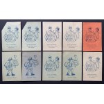 [Scouting] Set of 10 cards. "Milites Christi" Scout House. Pelpin