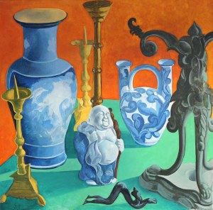 Tomasz Karabowicz (1971), Martwa natura - Happy Budda 1, 2016
