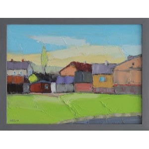 (Krzyr) Krzysztof Raczynski (1947), Suburban Landscape 1, 2019