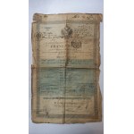 Reise-Pass Passport JANUARY UPRISING Kraków 1860–1863