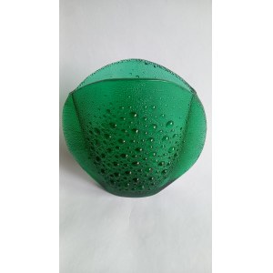 ASTEROID glass vase by J.S. Drost HSG Ząbkowice, ca. 1975