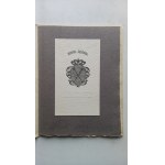 THE WHITE RAVEN'S LODGE: Three Poems by Kochanowski for Jerzy Turowicz. A BIBLIOPHILE EDITION, 1990 /m.