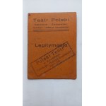 ARTIST ID Card, Teatr Polski Katowice, 1924 /m.