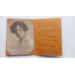 ARTIST ID Card, Teatr Polski Katowice, 1924 /m.