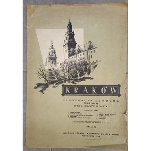 Illustrazione tratta da “Szkolna Teka” n. 16, “Le nostre città: Cracovia”, Kolowca, 1963.