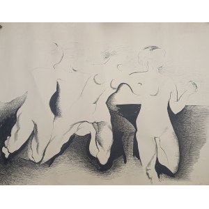 Dreifach-Akt von Józef Lucjan Ząbkowski