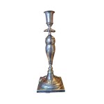 Silver candlestick by Johann Raths, Gdańsk (Danzig), ca. 1830. A RARE ITEM!!