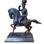 Emperor Franz Joseph I on horseback, bronze, 19th/20th century