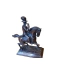 Emperor Franz Joseph I on horseback, bronze, 19th/20th century