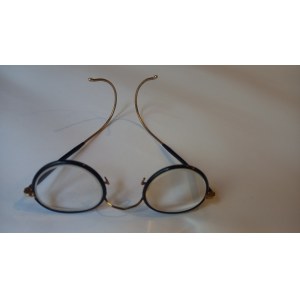 Old gold-plated glasses + temples, ca. 1920