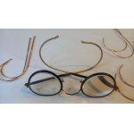 Old gold-plated glasses + temples, ca. 1920