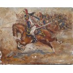A Cavalry Charge by the Uhlans. Artist unknown. Poland, 19th–20th centuries.