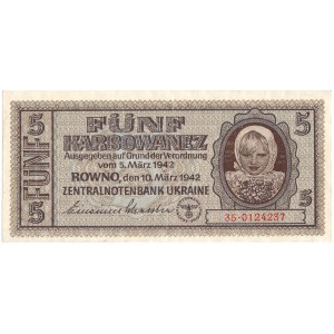 Ukraina - 5 Karbowanez 1942 * P51