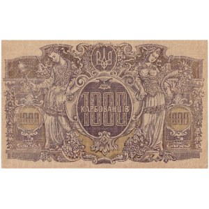 Ukrajina - 1000 Karbovancov ND/1919 * P39b * séria AH (Kamenec)