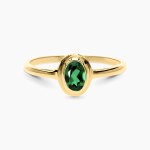 585 yellow gold ring with tourmaline