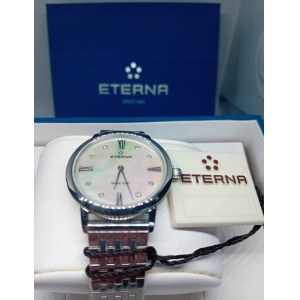 NOWY DAMSKI ZEGAREK Z CERTYFIKATEM ETERNA Z DIAMEMTAMI NATURALNYMI CENA KATALOGOWA 9000ZŁ