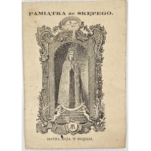Souvenir de Skępe. Notre-Dame de Skępe. Varsovie, 1895. Entrepôt principal à la librairie d'Edward Koliński.