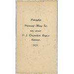 Souvenir of the First Holy Mass, 1929.