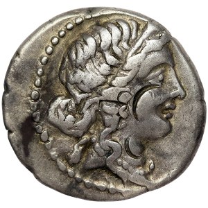 Roman Coins, Julius Caesar, as Dictator, Denarius ca. 48-46 BC, Military mint traveling with Caesar in North Africa