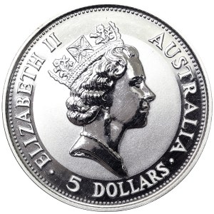 Australia, Elizabeth II, 5 Dollars 1991
