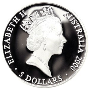 Australie, Elizabeth II, 5 dollars 2000