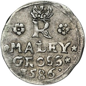 Rakousko, Rudolf II, Maley Groschen 1586, Joachimsthal