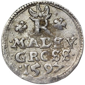 Austria, Rudolf II, Maley Groschen 1597, Joachimsthal