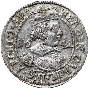 Austria, Ferdinand Charles, 3 Kreuzer 1642, Hall
