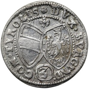 Austria, Ferdinand Charles, 3 Kreuzer 1642, Hall