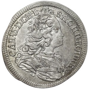 Austria, Charles VI, 6 Kreuzer 1733, Prague