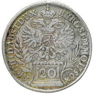 Austria, Maria Theresia, 20 Kreuzer 1756, Prague