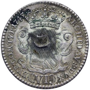 Rakúsko, Maria Theresia, VI Kreuzer 1745, Hall