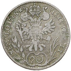 Austria, Joseph II, 20 Kreuzer 1768, A IC-SK Vienna