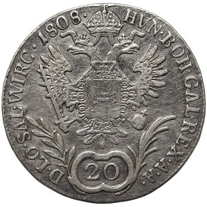 Rakúsko, František I., 20 Kreuzer 1808, C Praha