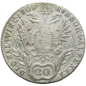 Rakúsko, František I., 20 Kreuzer 1808, C Praha