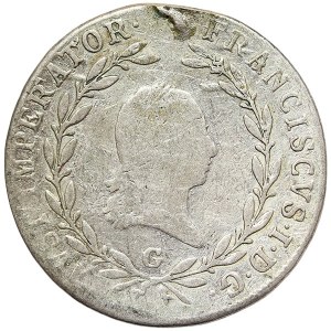 Austria, Francis I, 20 Kreuzer 1808, G Baia Mare (Nagybanya)
