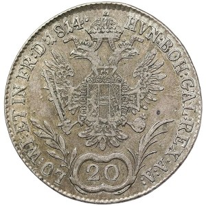 Austria, Francis I, 20 Kreuzer 1814, A Vienna